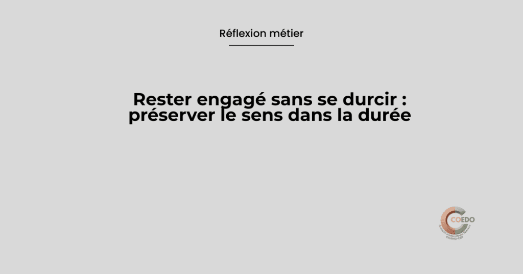 Illustration article COEDO – Posture éducative – Importance de rester à sa place pour maintenir une posture éducative efficace