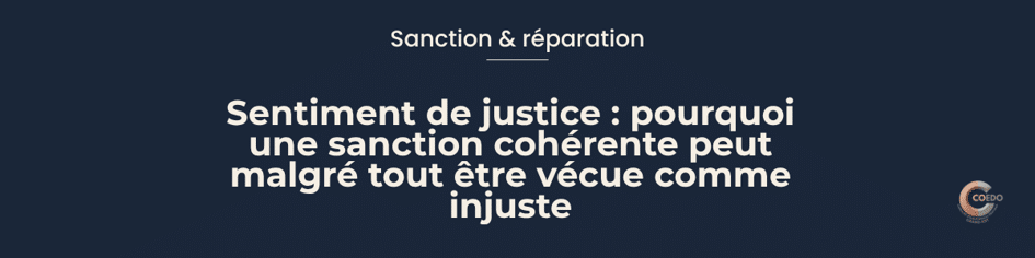 Illustration COEDO représentant une décision éducative mise en balance entre règle commune, circonstances individuelles et perception du jeune. La scène évoque la différence entre appliquer une sanction cohérente et construire une décision perçue comme suffisamment juste et compréhensible.