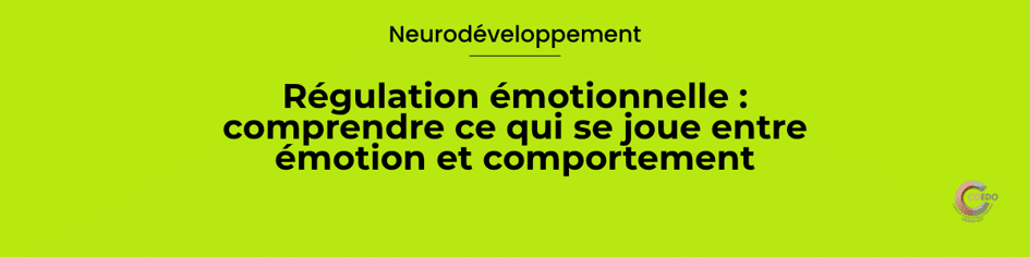 Un jeune traverse une émotion intense tandis que plusieurs réponses possibles apparaissent entre ce qu’il ressent et son comportement, illustrant le processus de régulation émotionnelle.